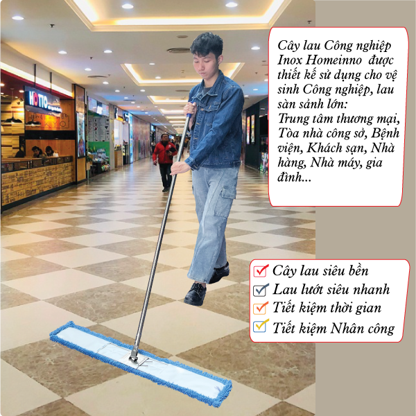 Cây Công Nghiệp Inox San Hô 100cm - Cán Thẳng