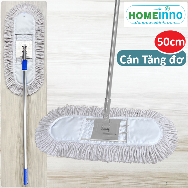 Cây Lau Bụi Cotton Inox 50cm - Cán Tăng Đơ