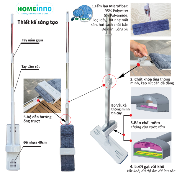 Cây lau rút Vắt xả 40cm