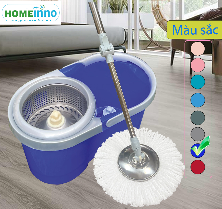 Cây Rời Thay Thế Bộ Lau Nhà Inox 360 Homeinno - Mâm Inox