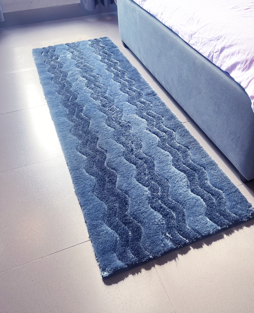 Thảm Sóng Biển Lông Bóng - Ombre (Lớn)