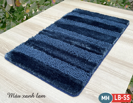Thảm Sọc Đôi San Hô - Lông Bóng (Lớn)