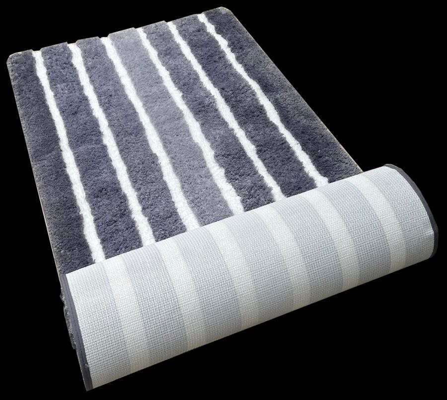 Waved Fluffy Polyester Door Mat - Ombre (Large)