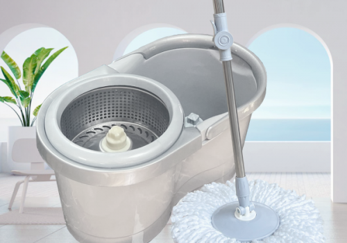 Bộ Lau Nhà 360° Màu Xám