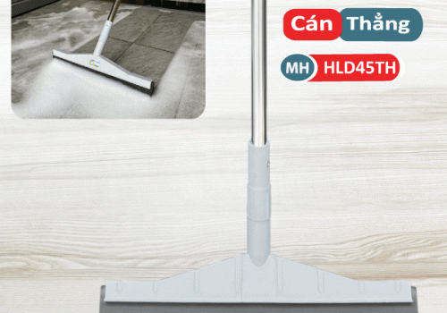 Cây Gạt Sàn Lưỡi Đôi 45cm - Cán Thẳng - Màu Xám