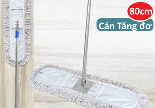 Cây Lau Bụi Cotton Inox 80cm - Cán Tăng Đơ