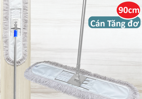 Cây Lau Bụi Cotton Inox 90cm - Cán Tăng Đơ