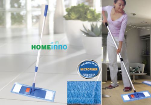Cây lau Microfiber 50cm - Kiểu cài Homeinno