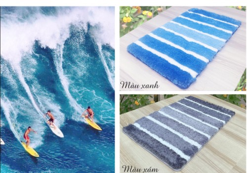 Thảm Sóng Ombre - Mặt Bông