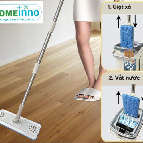 Cây rời thay thế bộ lau nhà tự giặt Homeinno