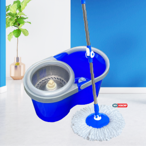 Bộ Thùng Lau Nhà 360° Homeinno Loại Tròn Màu Xanh Dương