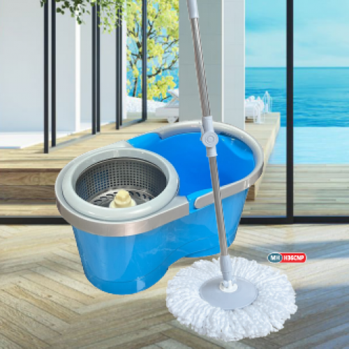 Bộ Thùng Lau Nhà 360° Homeinno Loại Tròn Màu Xanh Biển