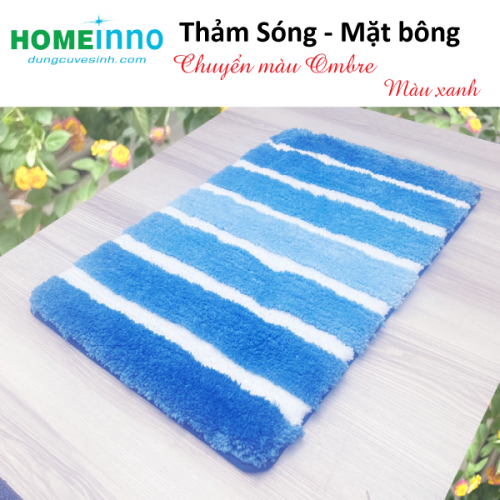 Thảm Sóng Mặt Bông - chuyển màu Ombre
